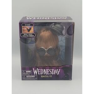 2022 Cousin Ignatius ITT Hat+Brush 6” Tall Addams Family Wednesday Just Play NEW